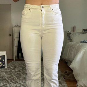 White Flared Zara Jeans